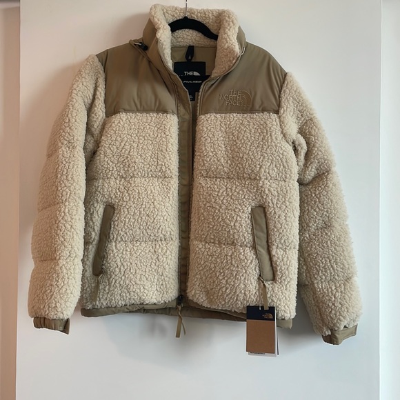 The North Face Jackets & Blazers - The North Face Sherpa Nuptse Jacket, Sand/Kelp Tan